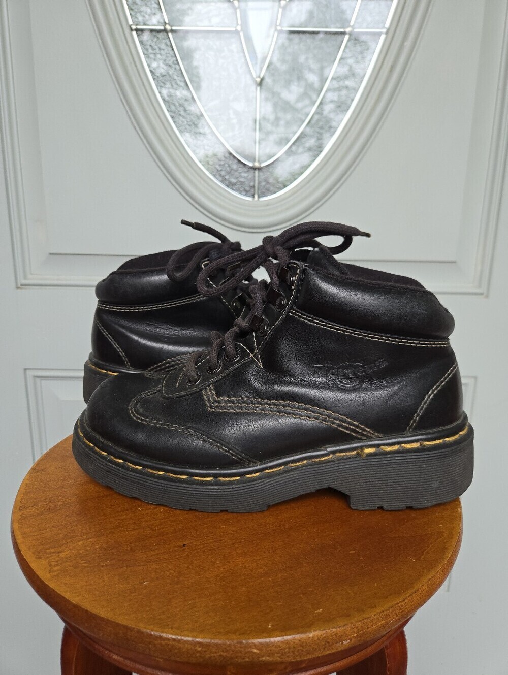 Dr Martens Vintage 9234 3 Eye Grizzly Boots Black
